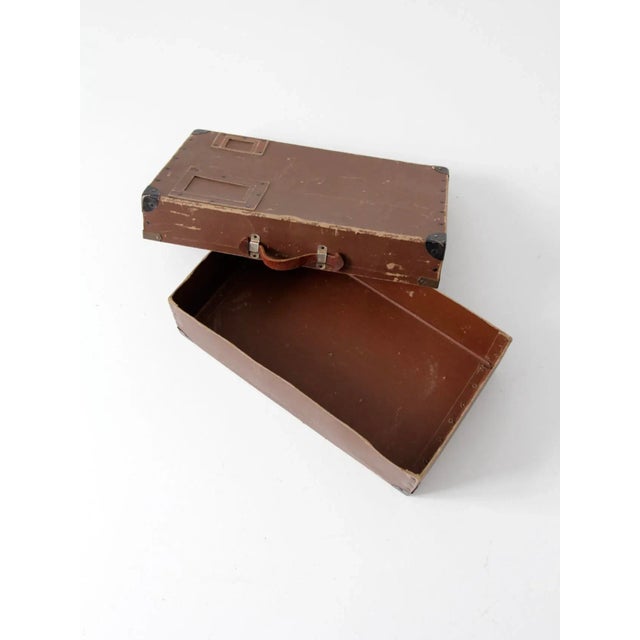 Metal Vintage Laundry Mailing Box For Sale - Image 7 of 9