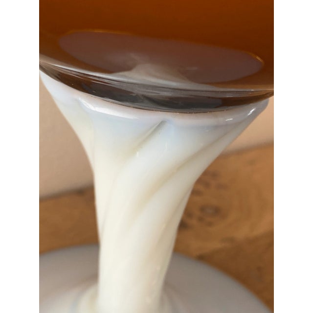 Italian Opaline Glass Pitcher, 1950s For Sale - Image 7 of 16