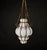 Mid-Century Venetian Brass and Mouth Blown Murano White Glass Chandelier, 1940s For Sale - Image 13 of 18