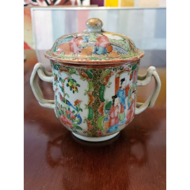Antique Mid 19th Century Chinese Porcelain Covered Jar For Sale - Image 11 of 11