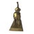 Hollywood Regency Vintage Brass Elephant Sculpture With Raised Trunk on Pedestal Base For Sale - Image 3 of 8