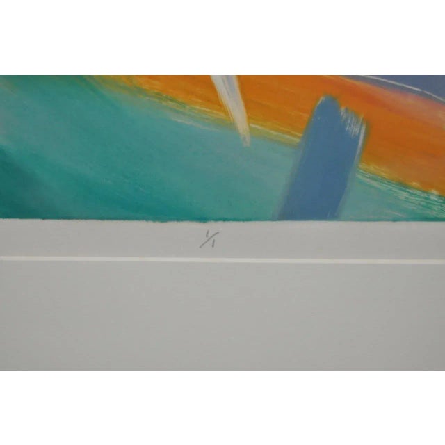 Mireille Morency-Lay (Canadian B.1943) "Jump for Joy" Monotypes 20th C. - a Pair For Sale - Image 4 of 9