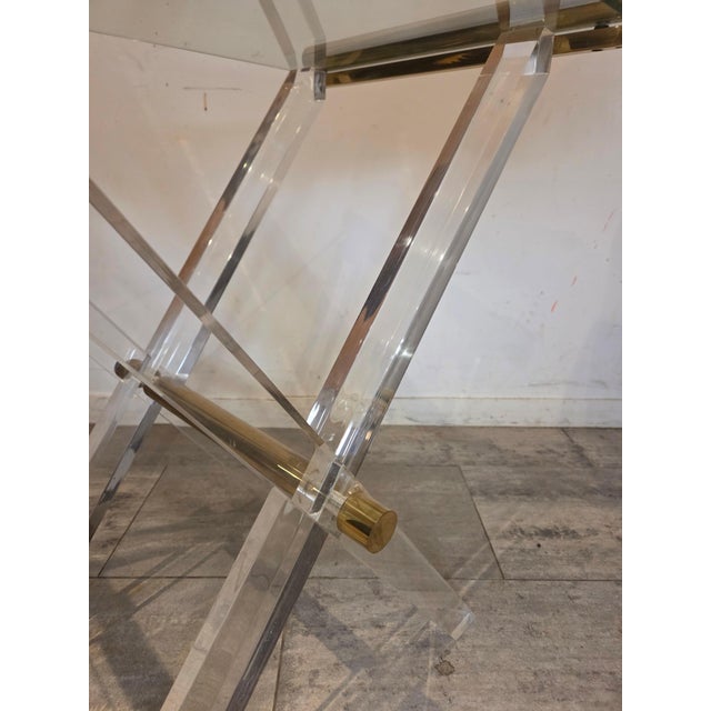 Metal Side Table with Tray by Charles Hollis Jones, 1970s For Sale - Image 7 of 8