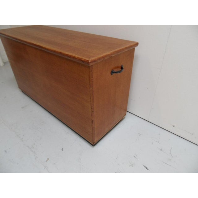 Vintage Dutch Oak Chest, 1951 For Sale - Image 8 of 12