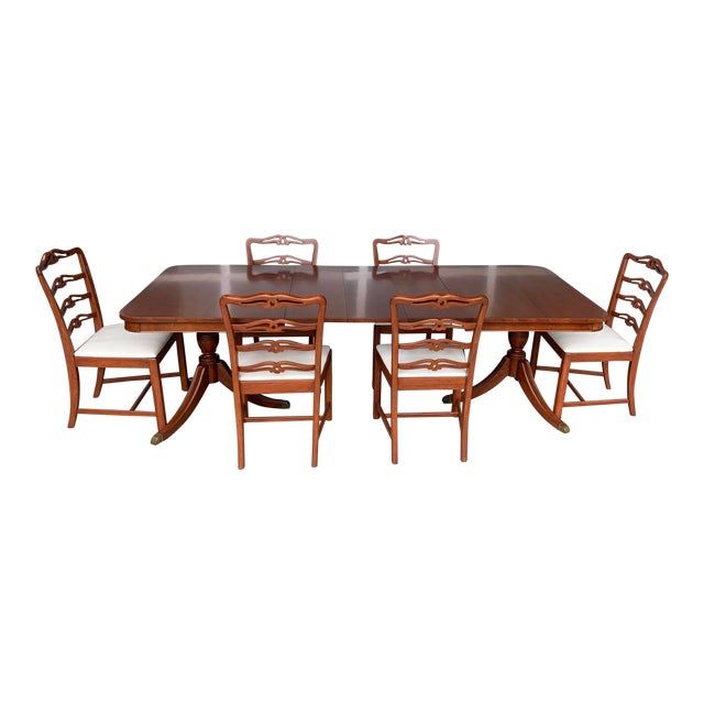 1930’s Mahogany Duncan Phyfe Dining Dining Set Chairish