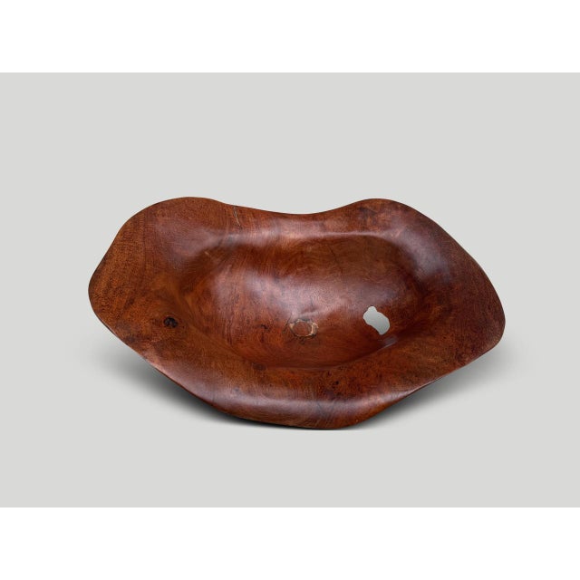 Andrianna Shamaris Sculptural Rare Ancient Teak Wood Bowl For Sale - Image 4 of 18