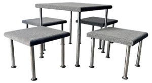 Talponia Dining Table & Stools Set by Roberto Gabetti & Aimaro Isola for ARBO, 1969, Set of 5