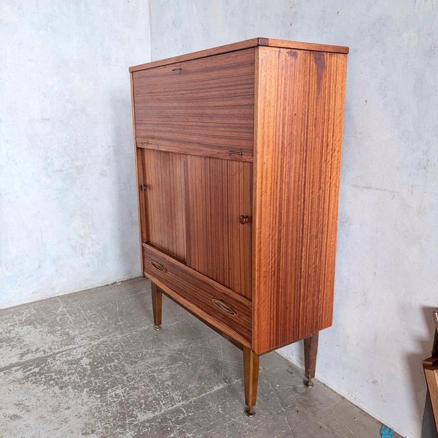 Mid-Century Walnut and Teak Secretary by Jentique, 1960s For Sale - Image 6 of 11