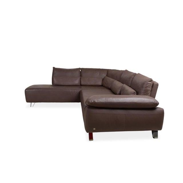MR680 Corner Sofa in Brown Leather from Musterring For Sale - Image 11 of 12