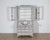 Gustavian (Swedish) Early 19th Century Swedish Painted Secretary Cupboard in Grey with Patina For Sale - Image 3 of 9