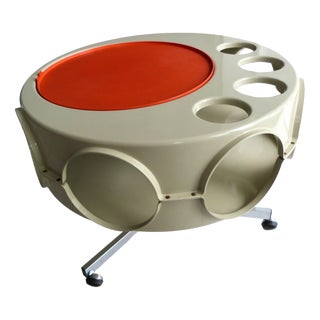 Rotobar Space Age Bar Cart by Curver Brunssum, Netherlands, 1970 For Sale