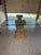 Wood Vintage Hollywood Regency Style Double Pedestal Glass Top Dining Table For Sale - Image 7 of 7
