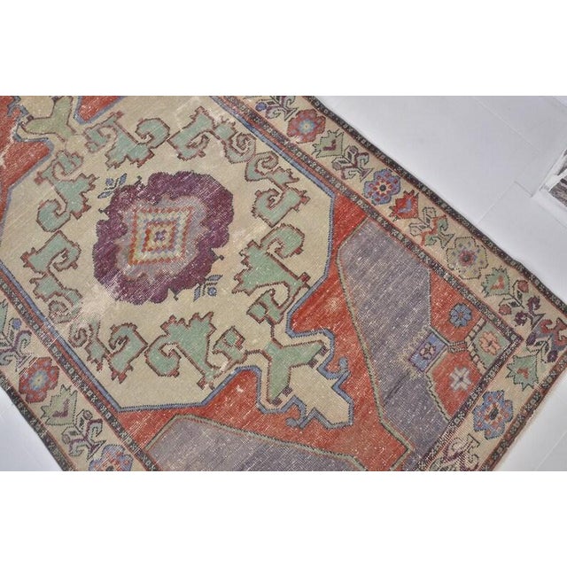 1950s 1950s Organic Modern Jewel Tone Rug For Sale - Image 5 of 10