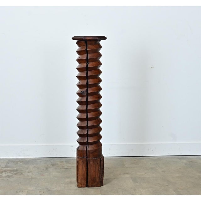 Wood French 18th Century Grape Screw Press / Pedestal For Sale - Image 7 of 11