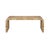 Wood Matthew Izzo Home Newbury Light Burlwood Waterfall Edge Coffee Table For Sale - Image 7 of 7