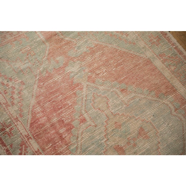 Vintage Distressed Oushak Rug Runner - 2'8" x 4'11" For Sale - Image 9 of 9