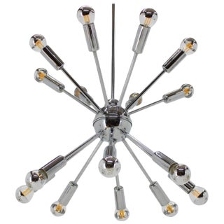 Space Age Sputnik Chrome Pendant Lamp, 1980s For Sale