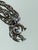 Vintage 1970s Silver Tone Butterfly Pendant Necklace With Purple Banded Agate Cabochon For Sale In New York - Image 6 of 15