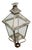 19th Century Glass Top and Copper Lantern For Sale
