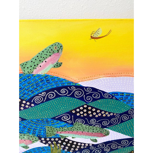 2000 - 2009 Summers Bounty Abstract Oil on Canvas by Vickie Leigh Krudwig For Sale - Image 5 of 11