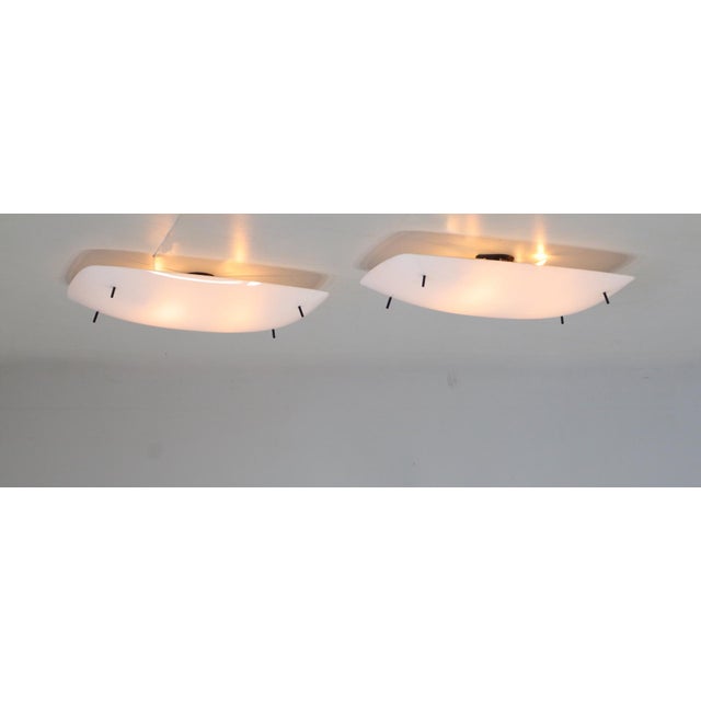 Metal Model 3032/F Ceiling Lamp by Gino Sarfatti for Arteluce Italia, 1954, Set of 2 For Sale - Image 7 of 13