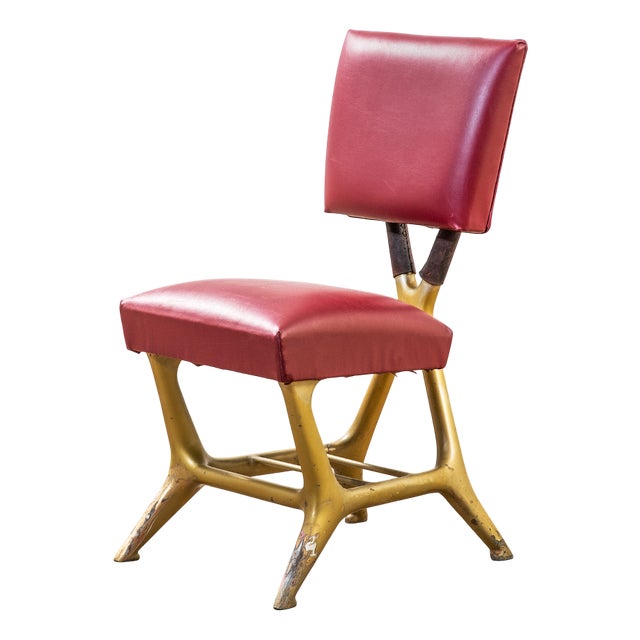 Red Chair by Giulio Minoletti and Gio Ponti for Breda, 1960s For Sale