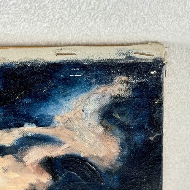 Abstract Late 20th Century Clark Murray Oil on Canvas Abstract Sky Scene Painting, 1 of 5 For Sale - Image 3 of 8