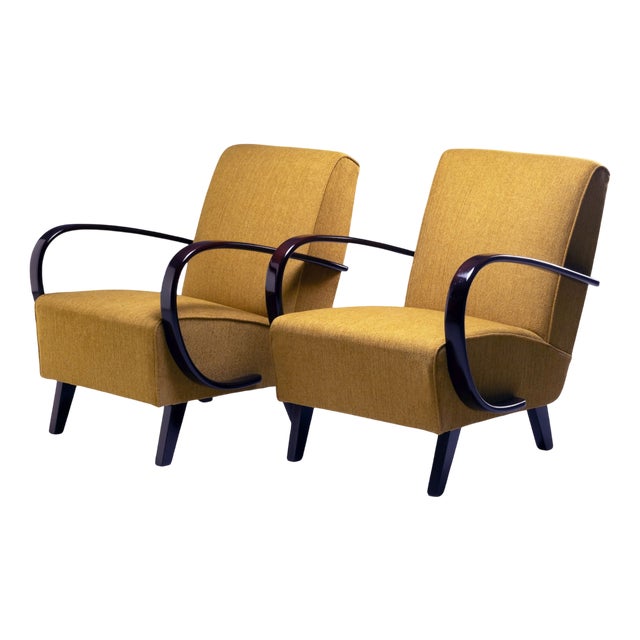 H-227 Armchairs from Jindřich Halabala, 1930s, Set of 2 For Sale