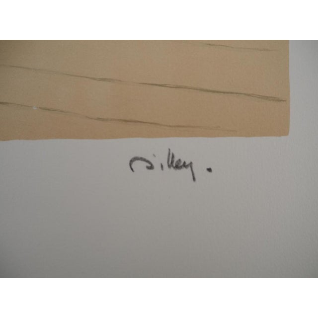 Modern Ramon Dilley, Couple on the Beach, Original Signed Lithograph For Sale - Image 3 of 8