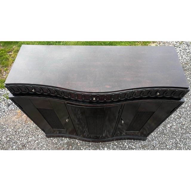 Rustic European Highland House European Excursions Serpentine Rustic Sideboard Buffet For Sale - Image 3 of 12