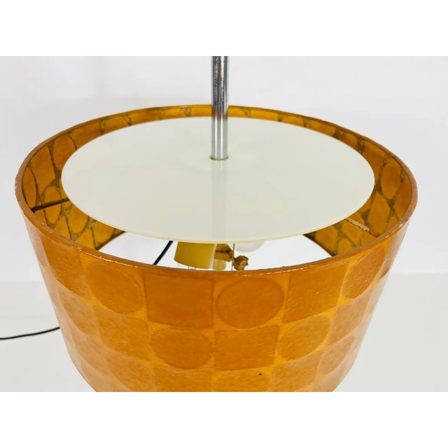 Orange Orange Cocoon Table Lamp by Goldkant, Germany, 1960s For Sale - Image 8 of 11