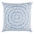 Schumacher x Celerie Kemble Featherbloom 24" Pillow in Two Blues For Sale