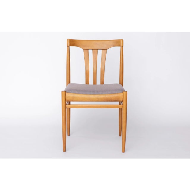 Vintage German Dining Chairs in Beechwood, 1970s, Set of 4 For Sale - Image 9 of 9