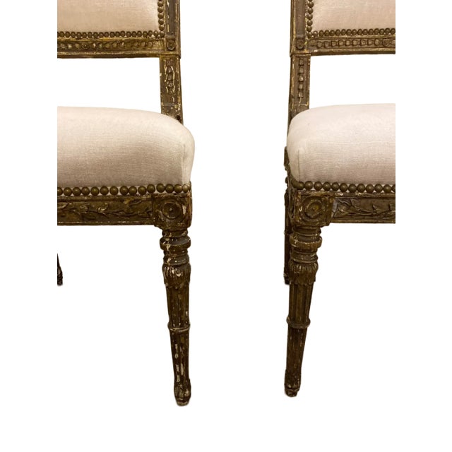 Early 20th Century Antique Italian Accent Chairs - Pair For Sale In Little Rock - Image 6 of 8