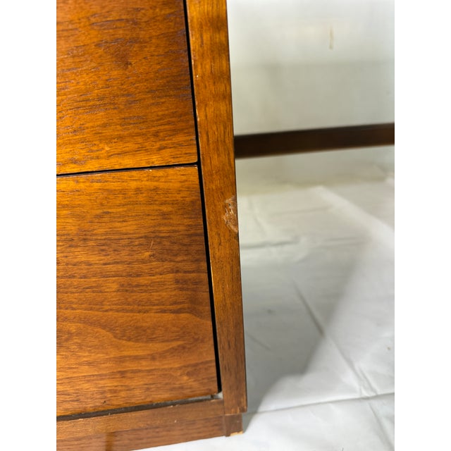 Mid Century Lane Walnut Office Desk For Sale - Image 9 of 12