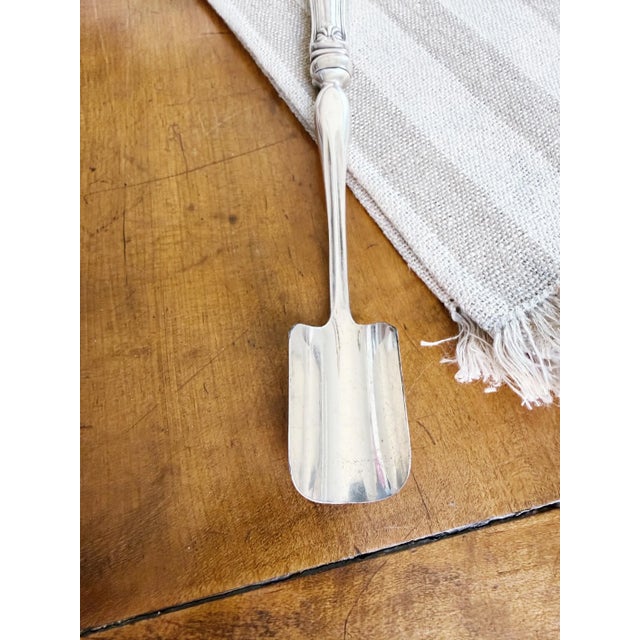 Tiffany and Co. Antique Silver Plated Tiffany & Co Stilton Scoop - J Monogram For Sale - Image 4 of 5
