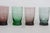 This gorgeous Set of 5 Cordial glasses are made of colored glass. This set has an elegant rounded tapered silhouette, and...