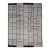 Casual Modern Wool Hand Knotted Black and White Large Scale Modern Rug For Sale