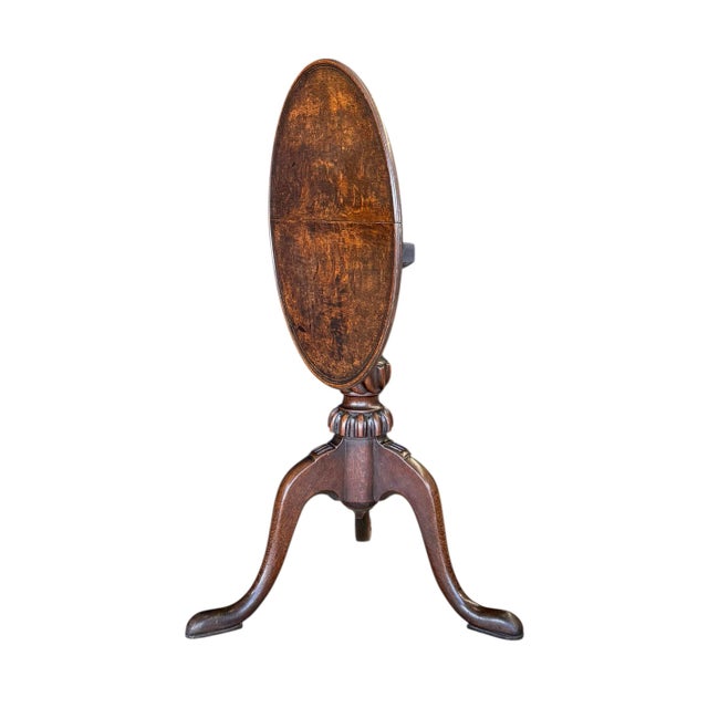 Late 18th Century Late 18th Century Georgian Tilt-Top Table in Oak For Sale - Image 5 of 12