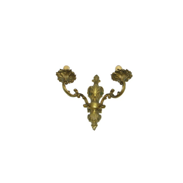 Goldenrod Two-Armed Wall Lamp, Sweden, 1970s For Sale - Image 8 of 8