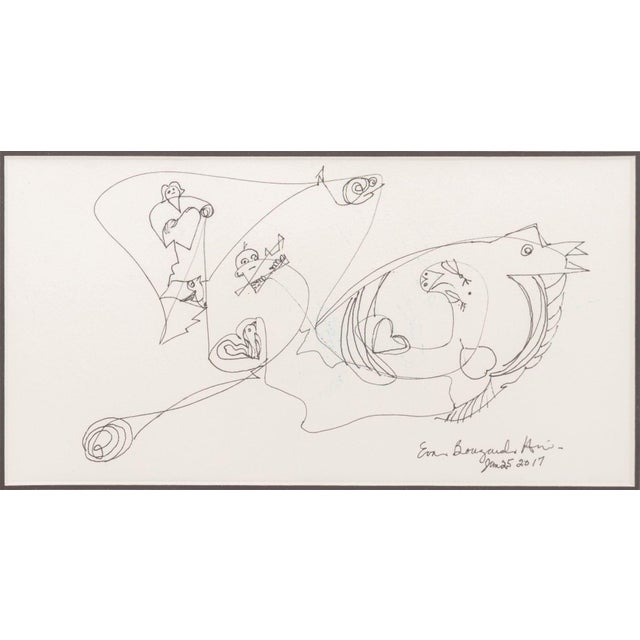 Eva Bouzard-Hui Abstract Mixed Media on Paper, 3 For Sale - Image 9 of 9