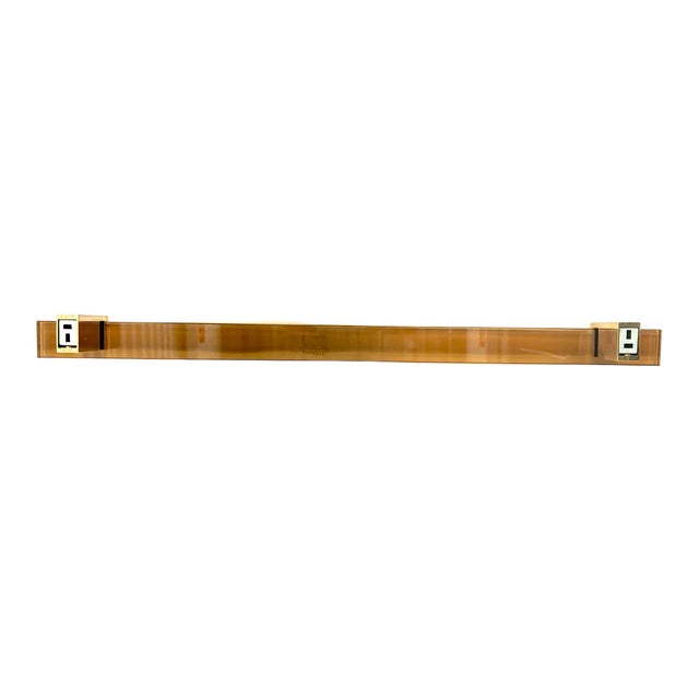 Fontana Arte Art Glass Towel Bar 18” For Sale - Image 9 of 11