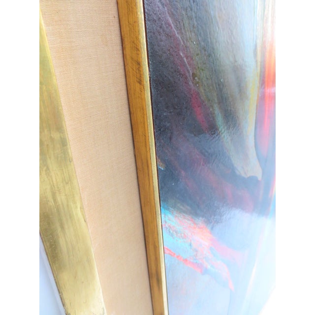 Leonardo Nierman Leonardo Nierman Oil on Panel Painting 1969 For Sale - Image 4 of 15