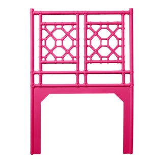 Lattice Back Headboard Twin - Bright Pink For Sale