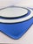 Blue Vintage Italian Space Age Wall Mirror in Cobalt Blue Beveled and Mirrored Glass, 1970s For Sale - Image 8 of 13