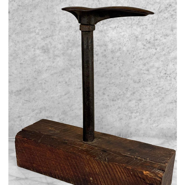Late 19th Century Antique English Cobblers Cast Iron Anvil Stand - 17" For Sale - Image 5 of 10