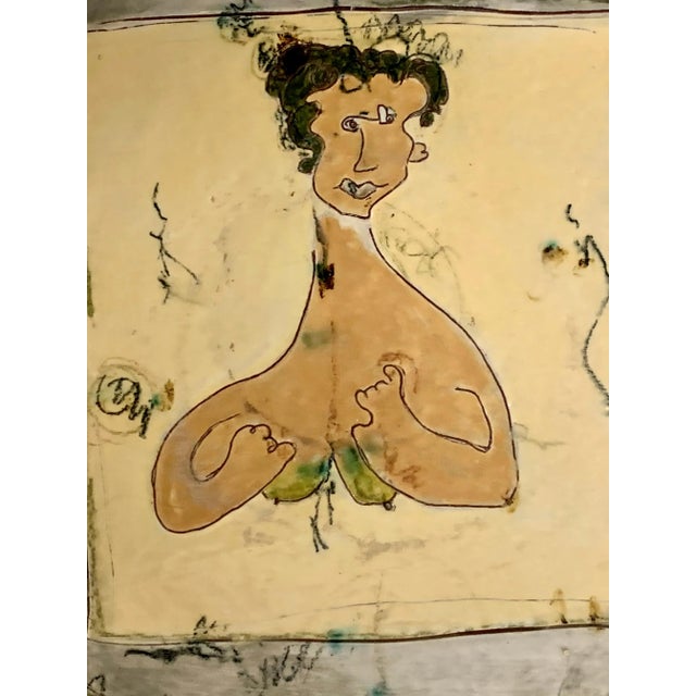 A quite wonderful Picassoesque glazed pottery charger with a portrait titled "La Mujer De Juan". I believe it translates...