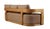 Eclipse Outdoor Solid Teak Wood Sofa - Light Brown Fabric For Sale - Image 9 of 9