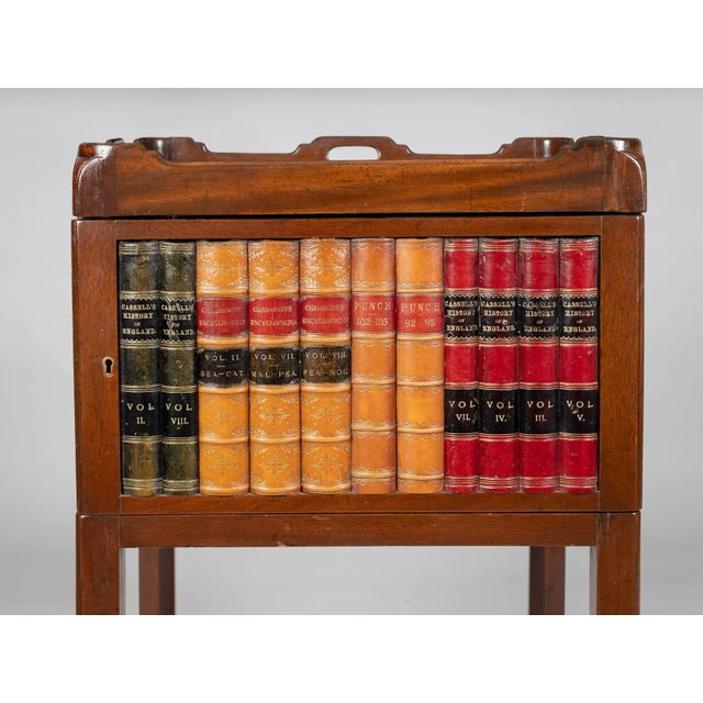 Late 19th Century Mahogany Tray Top Book Spine Side Table For Sale In Boston - Image 6 of 9