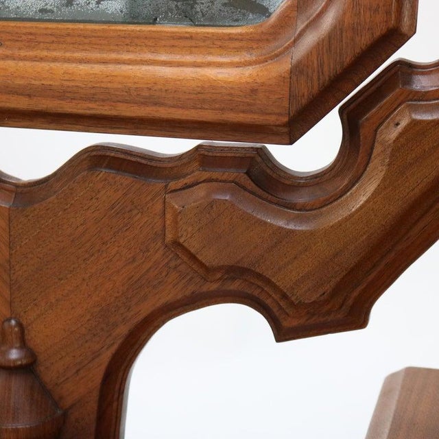 Antique Victorian Carved Walnut Marble Top Dresser With Mirror Circa 1890 For Sale - Image 10 of 15